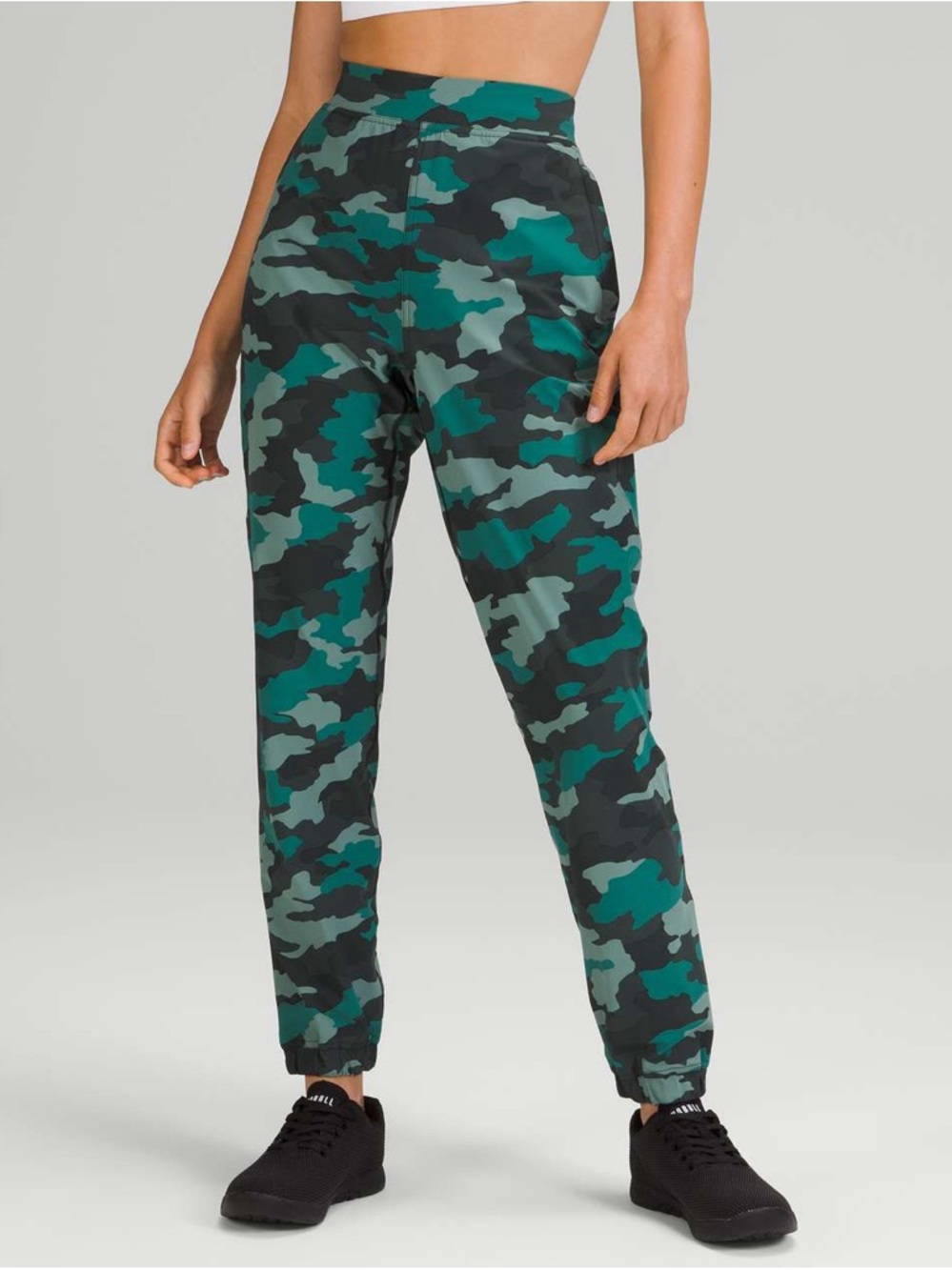 Lululemon Adapted State High-Rise Jogger *28" Green Camo Running Size 6 W5DU0S